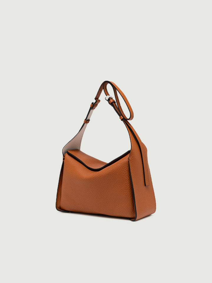 BORSA PENELOPE GRANDE IN PELLE CARAMELLO