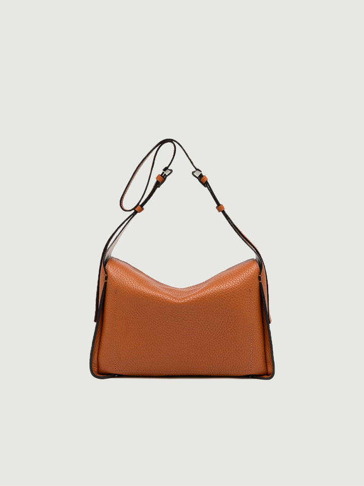 BORSA PENELOPE GRANDE IN PELLE CARAMELLO