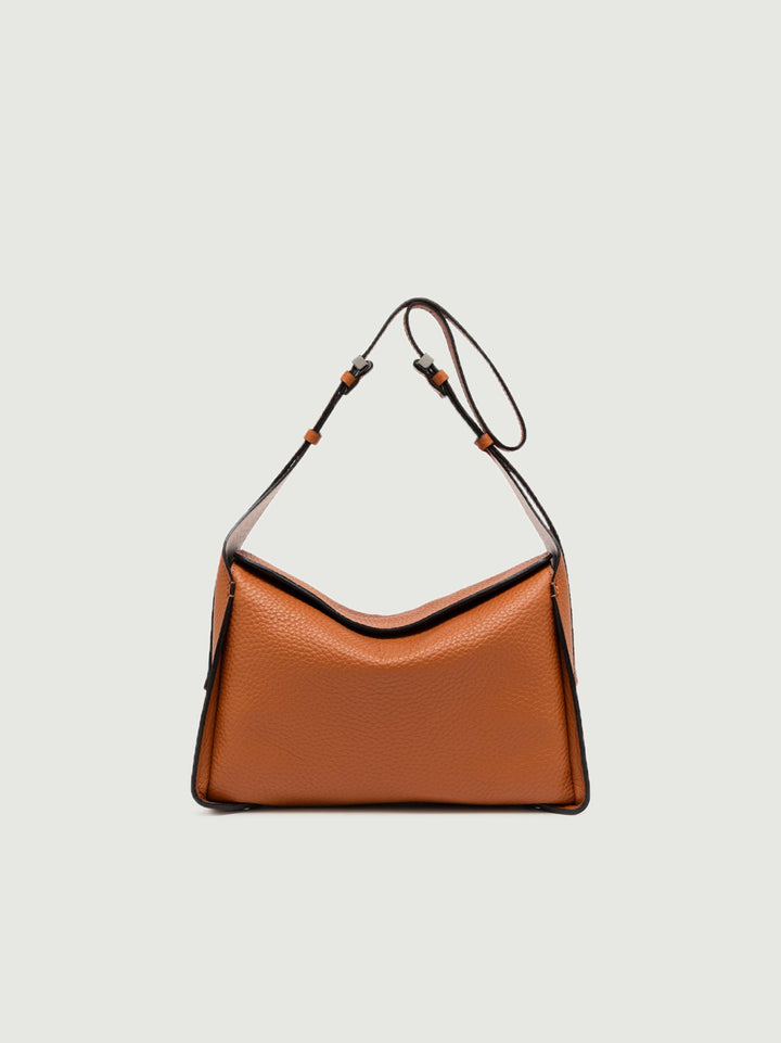 BORSA PENELOPE GRANDE IN PELLE CARAMELLO