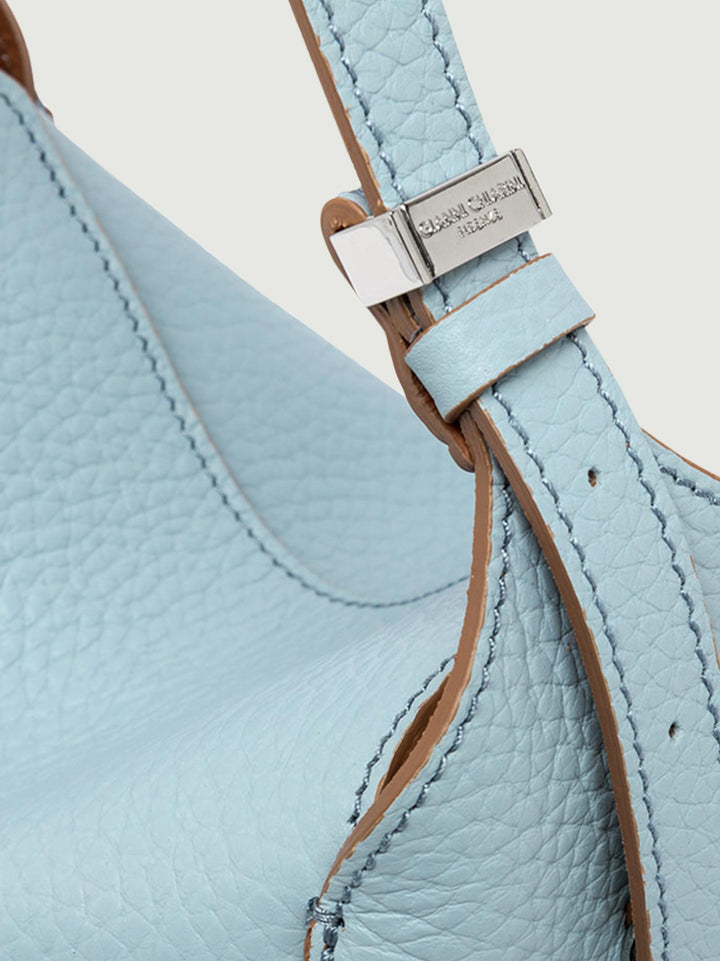 BORSA PENELOPE IN PELLE AZZURRA