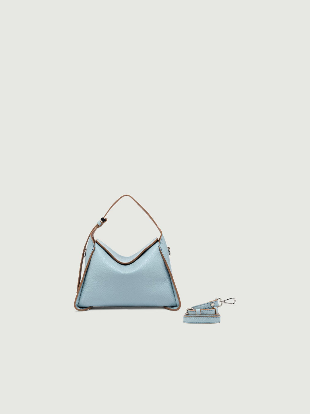 BORSA PENELOPE IN PELLE AZZURRA