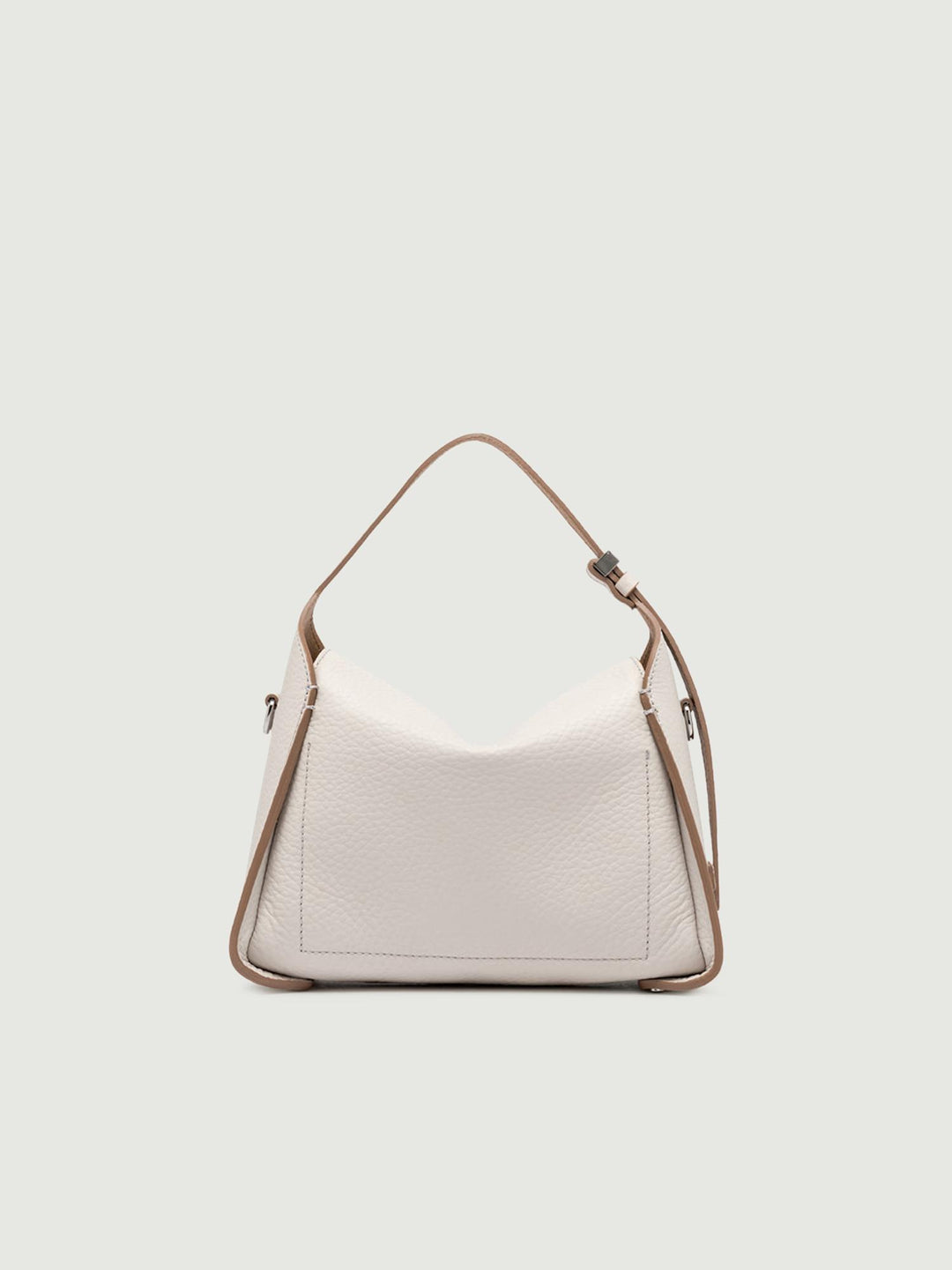 BORSA PENELOPE IN PELLE BIANCO SABBIA