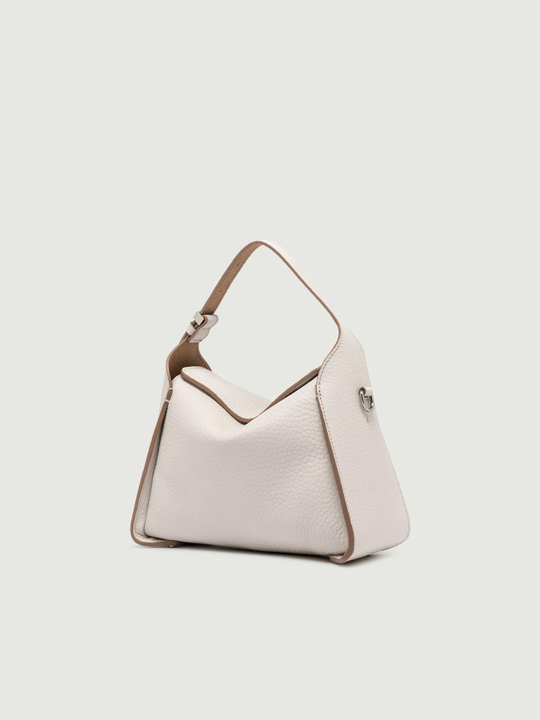 BORSA PENELOPE IN PELLE BIANCO SABBIA