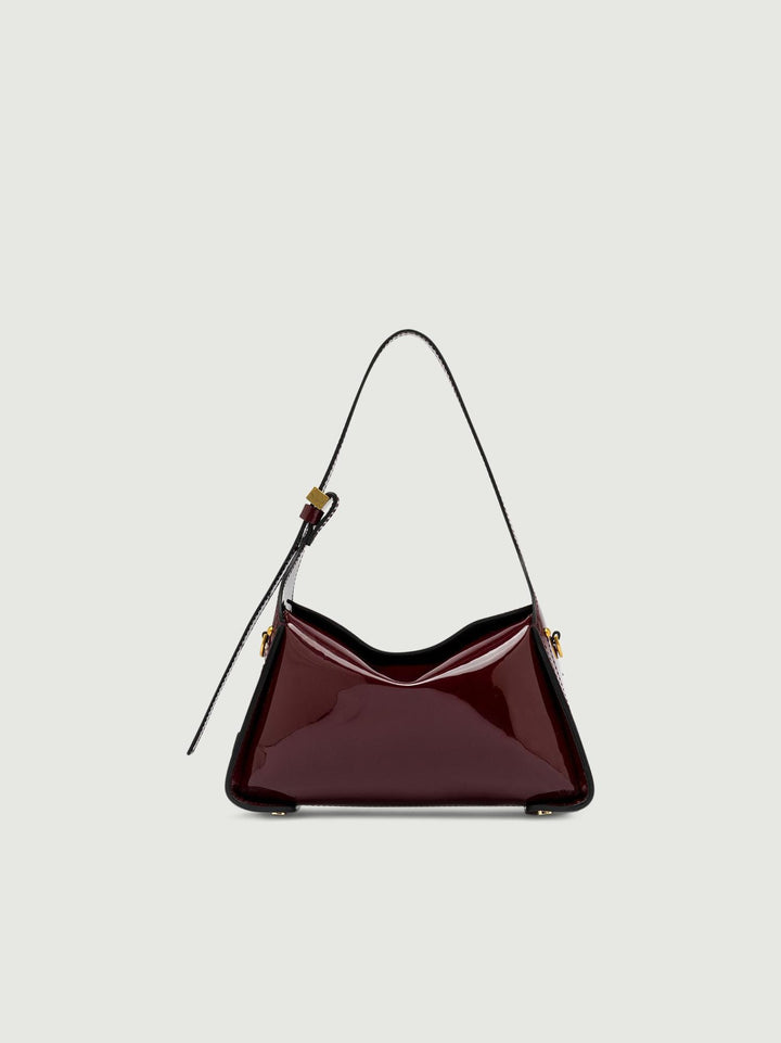 BORSA PENELOPE IN VERNICE BORDEAUX