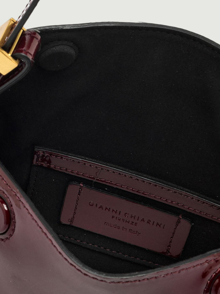 BORSA PENELOPE IN VERNICE BORDEAUX