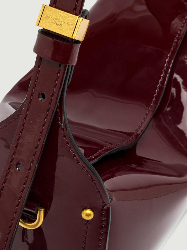 BORSA PENELOPE IN VERNICE BORDEAUX