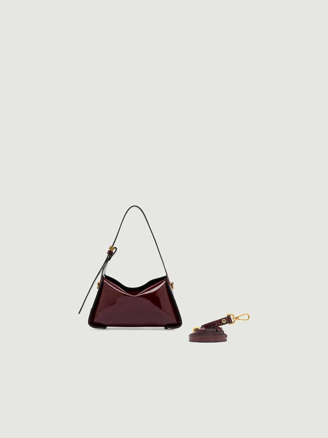 BORSA PENELOPE IN VERNICE BORDEAUX