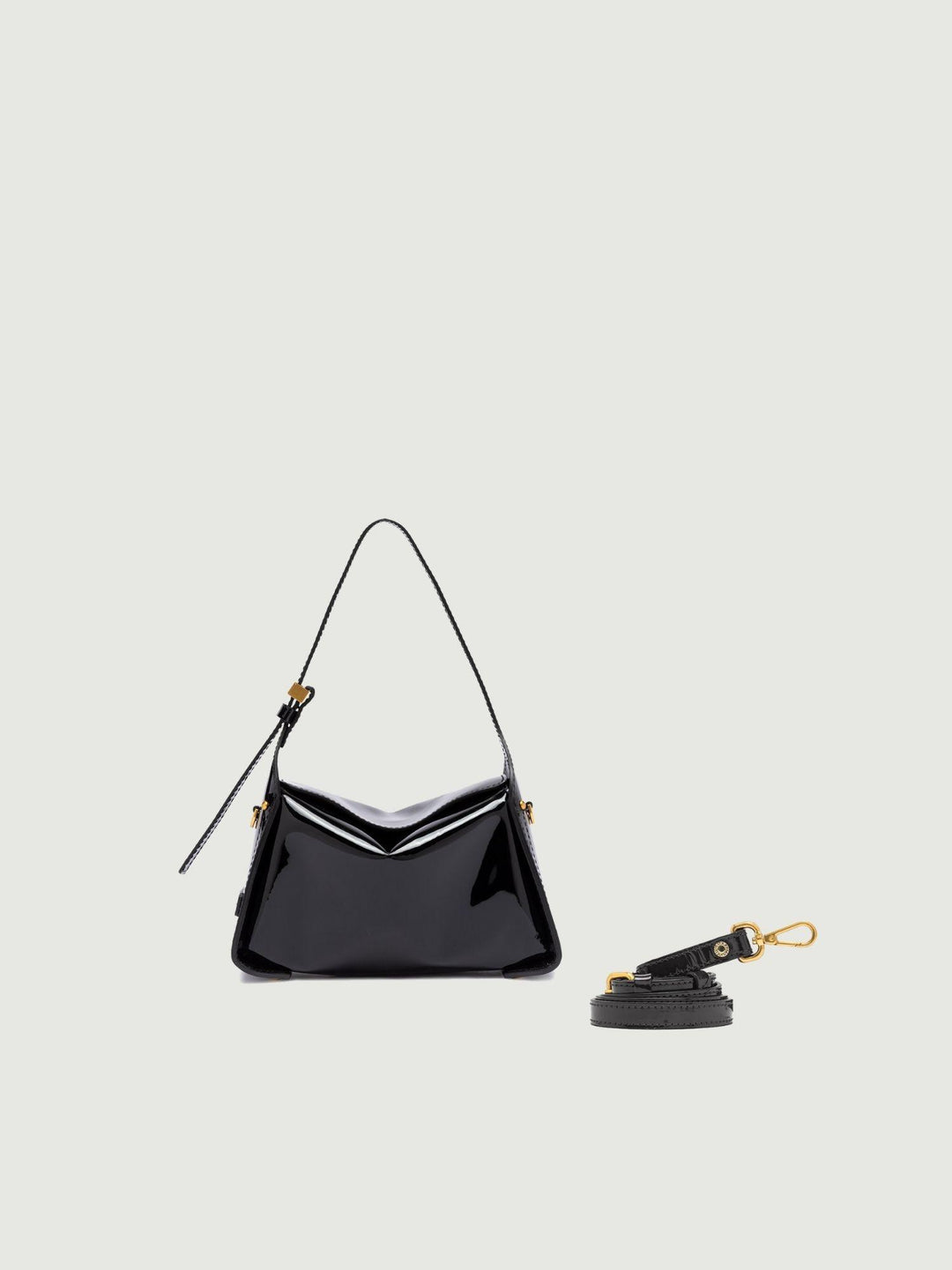 BORSA PENELOPE IN VERNICE NERO