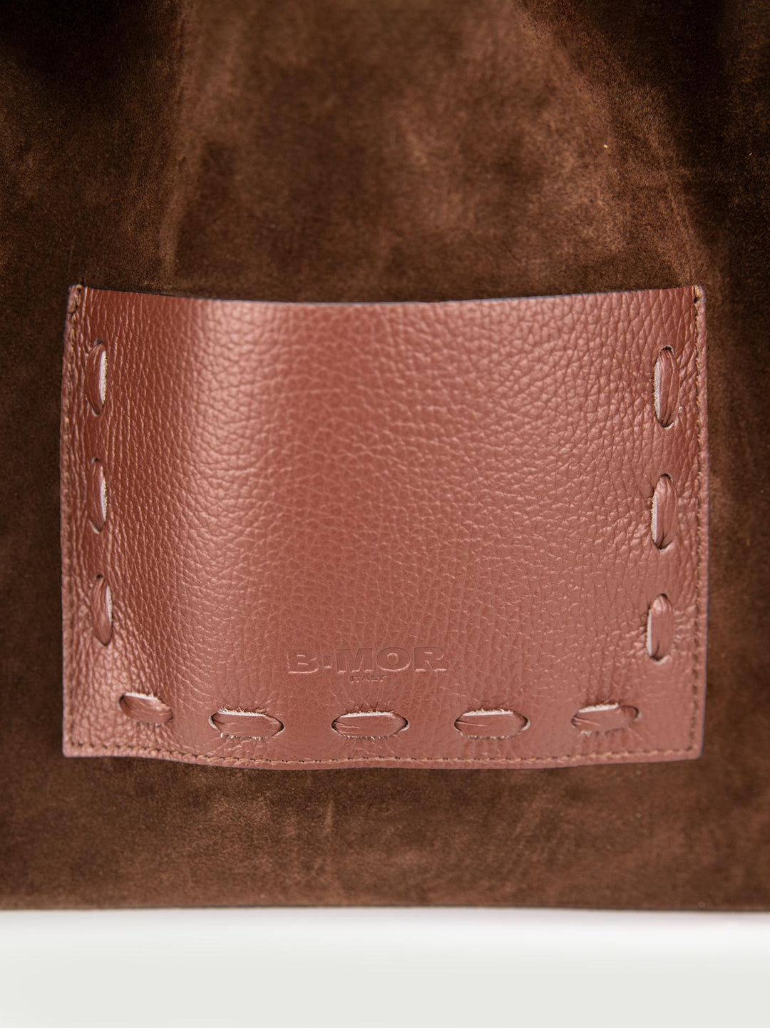 BORSA POCAHONTAS IN CAMOSCIO TESTA MORO