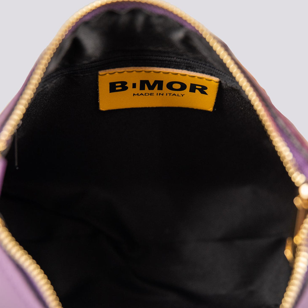 BORSA QUEEN  CON CATENA ORO  IN PELLE VIOLA