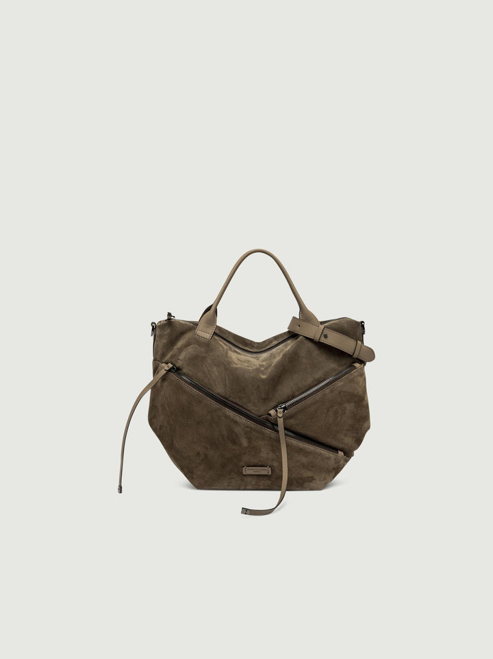 BORSA SHANIA GRANDE IN CAMOSCIO DAINO