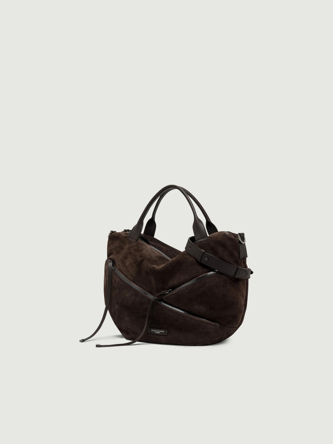 BORSA SHANIA GRANDE IN CAMOSCIO MOKA