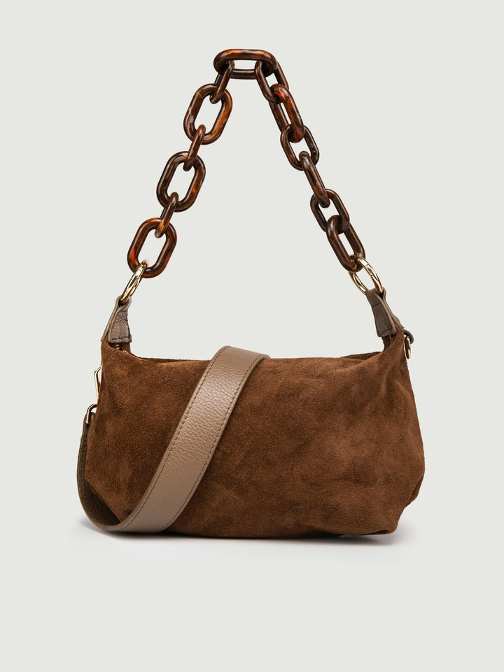 BORSA TRUNK IN CAMOSCIO BEIGE