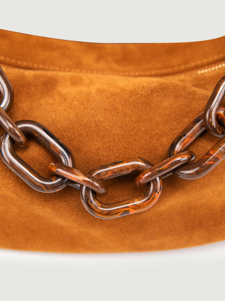 BORSA TRUNK IN CAMOSCIO CUOIO