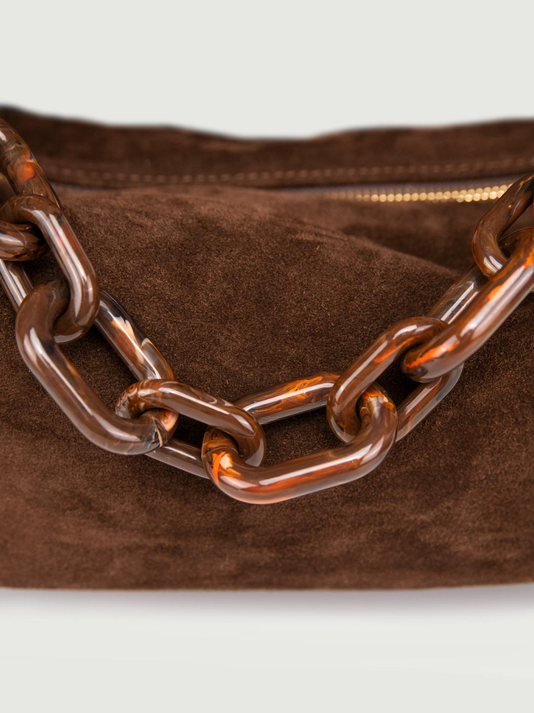 BORSA TRUNK IN CAMOSCIO TESTA MORO