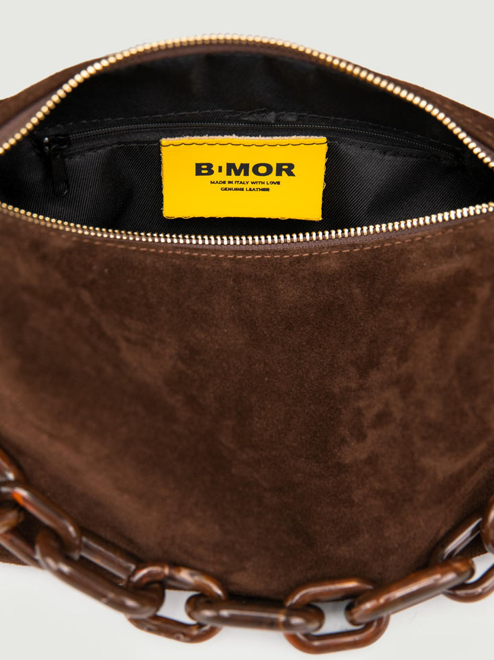 BORSA TRUNK IN CAMOSCIO TESTA MORO