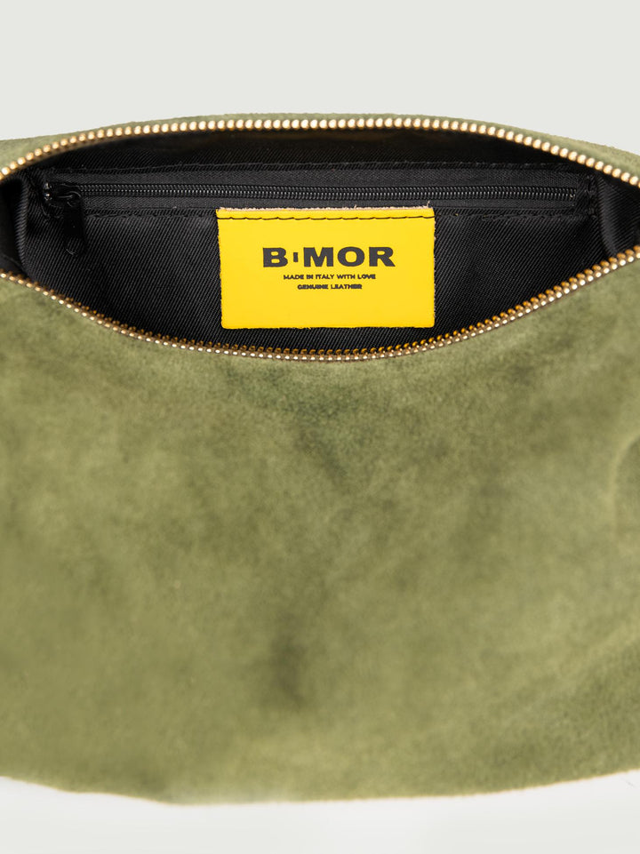 BORSA TRUNK IN CAMOSCIO VERDE MILITARE