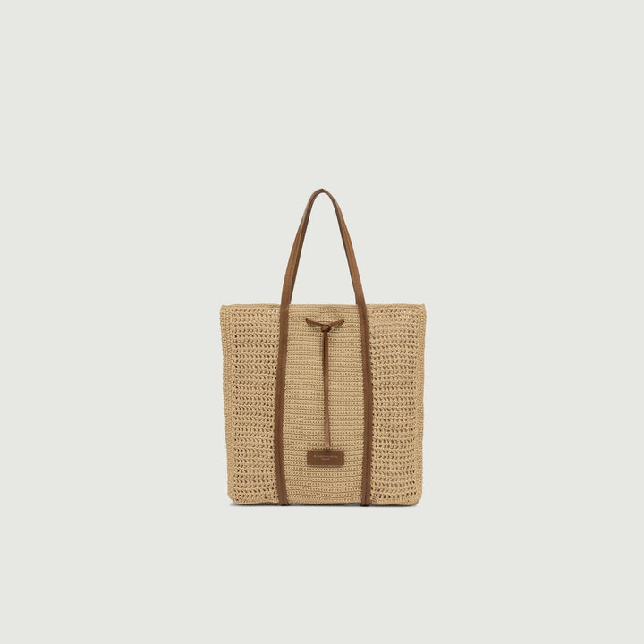 BORSA VICTORIA IN TESSUTO INTRECCIATO NATURE
