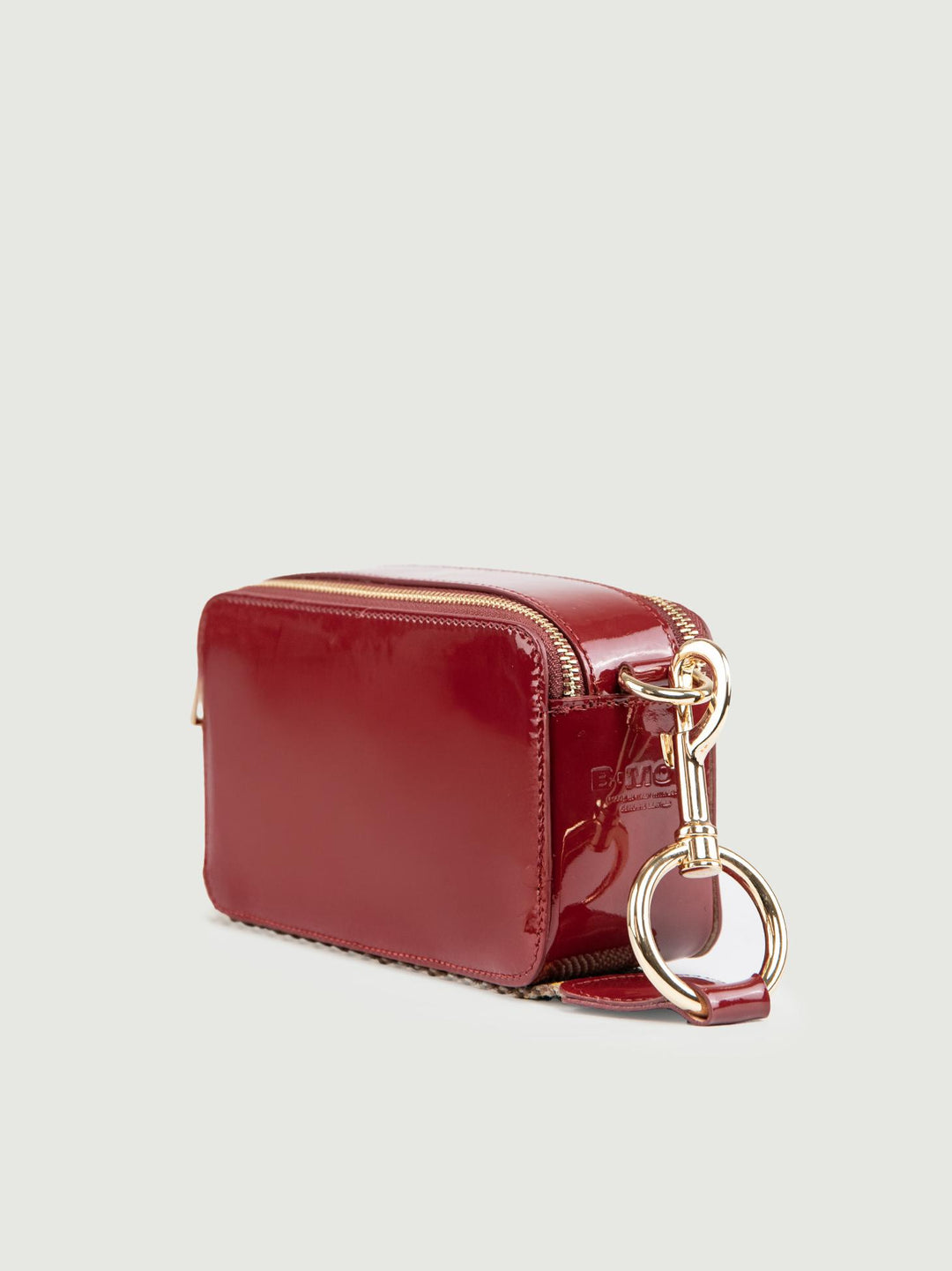 BORSA YOURS IN PELLE VERNICE BORDEAUX