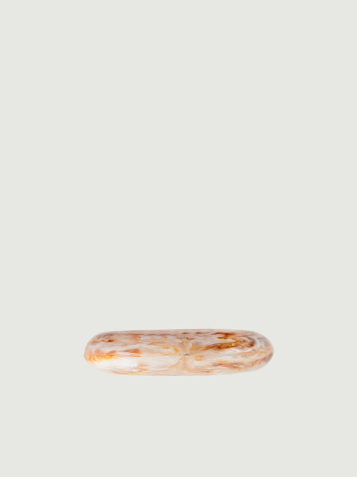 BRACCIALE SOTTILE IN RESINA BEIGE