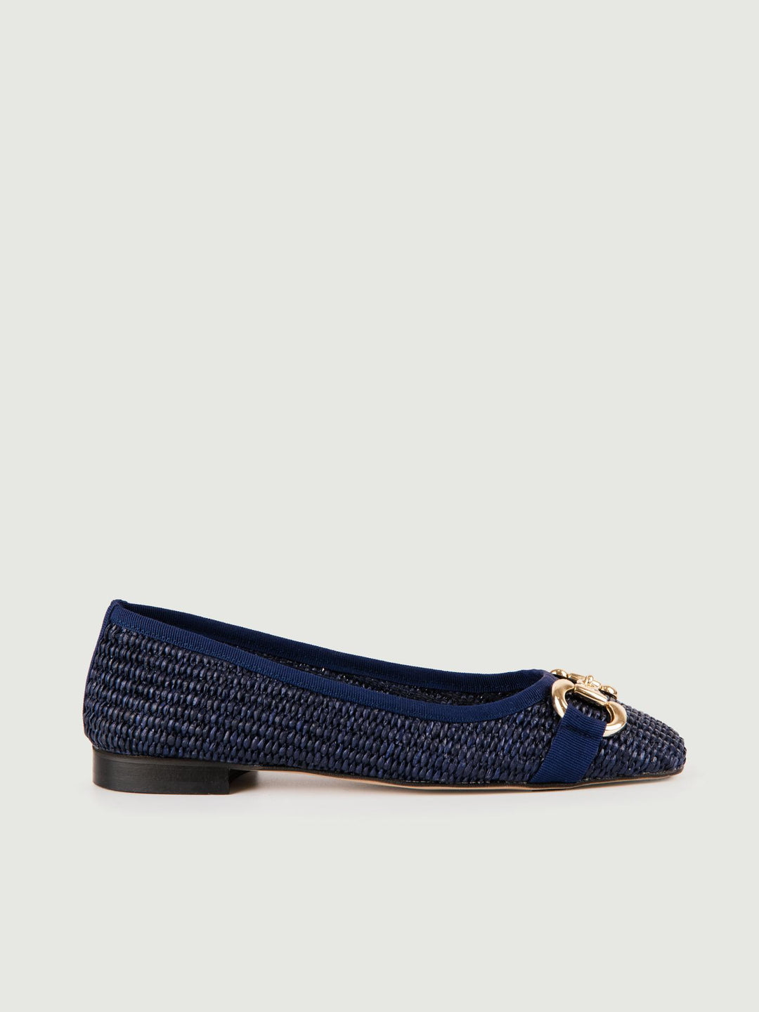 Ballerina in rafia blu navy