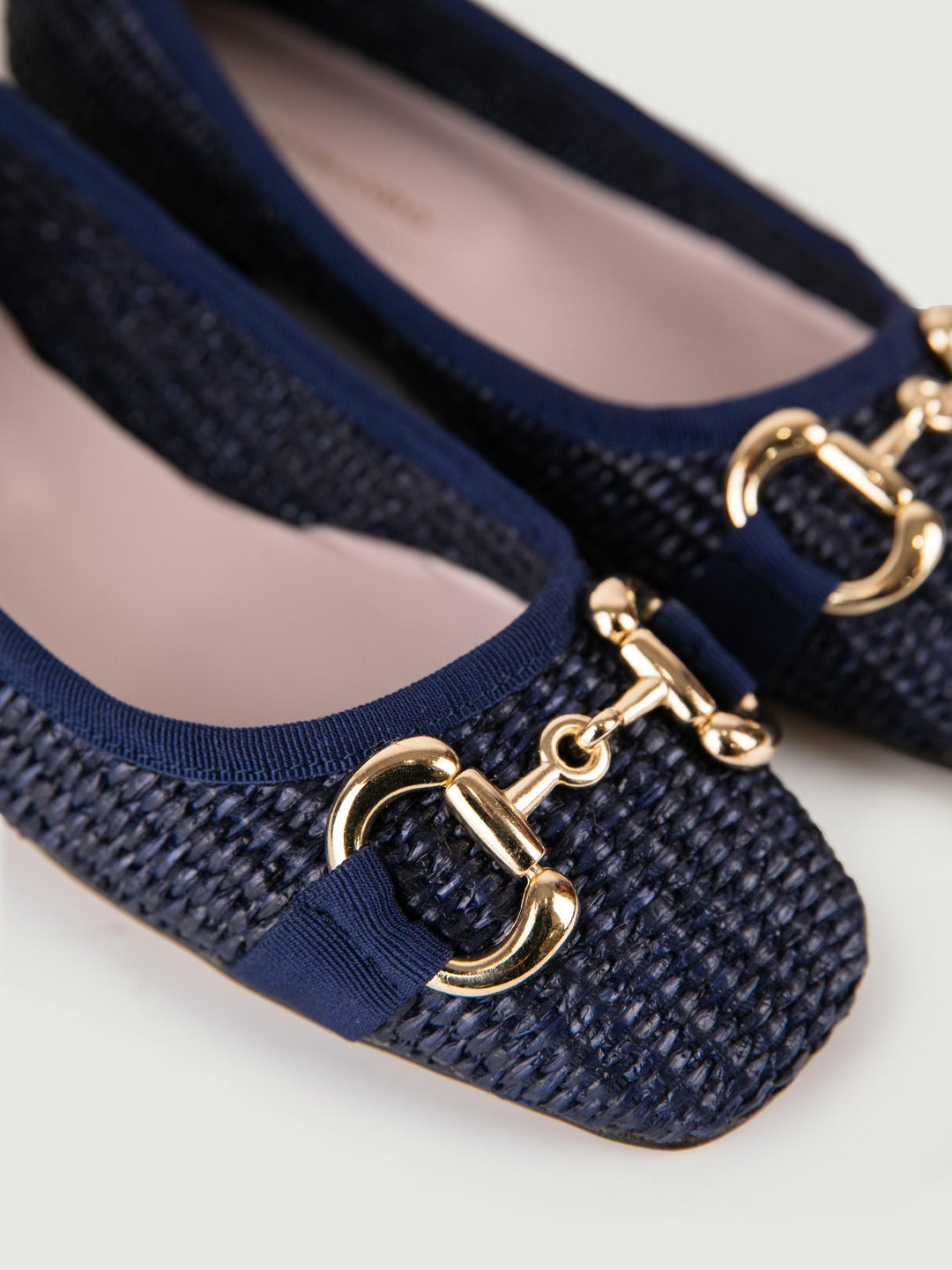 Ballerina in rafia blu navy