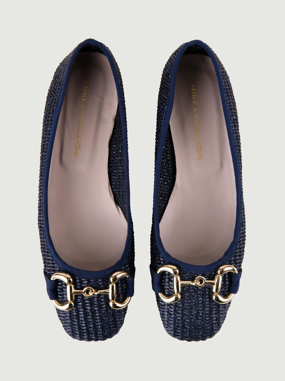 Ballerina in rafia blu navy