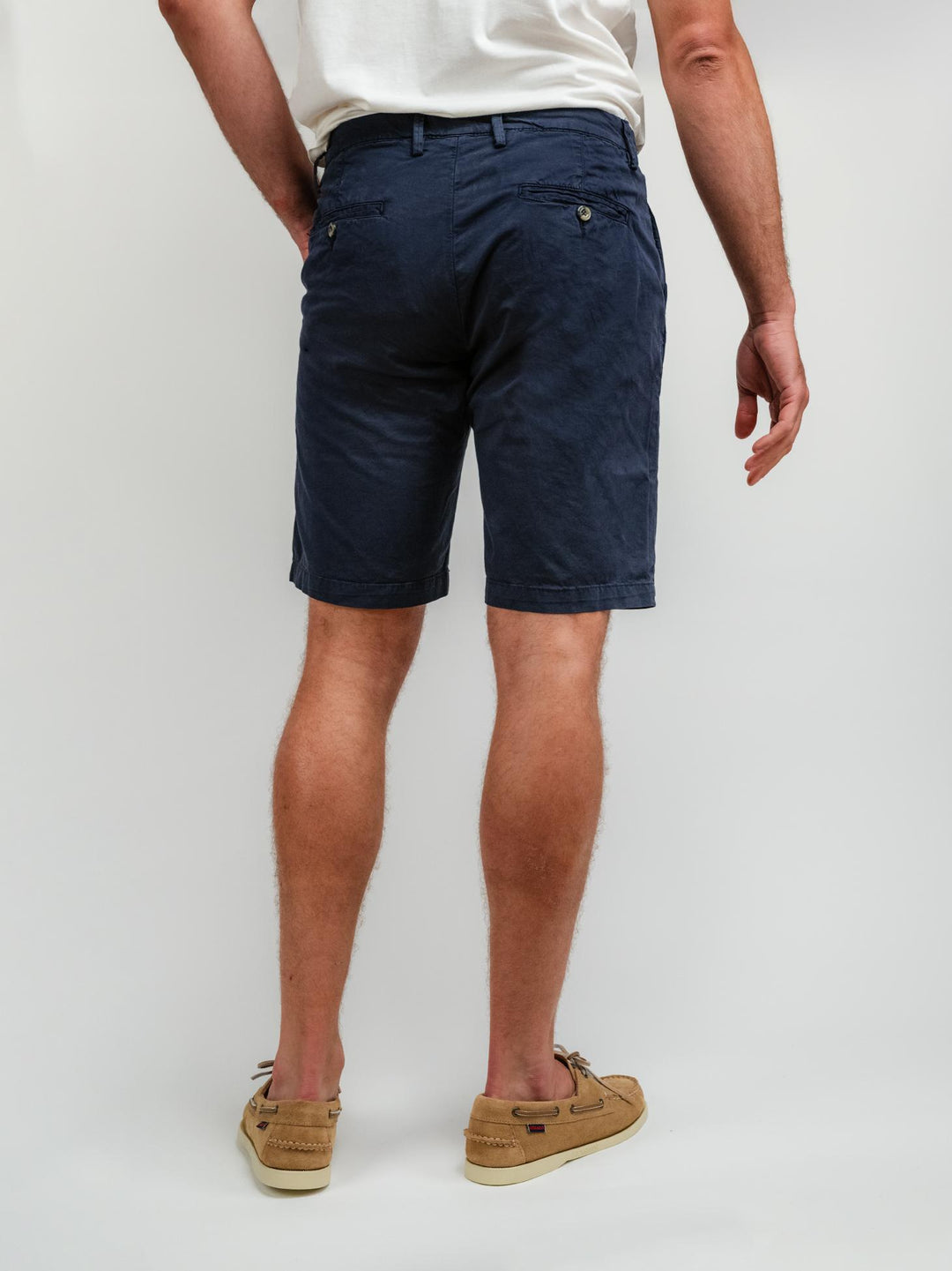 Bermuda in cotone blu notte
