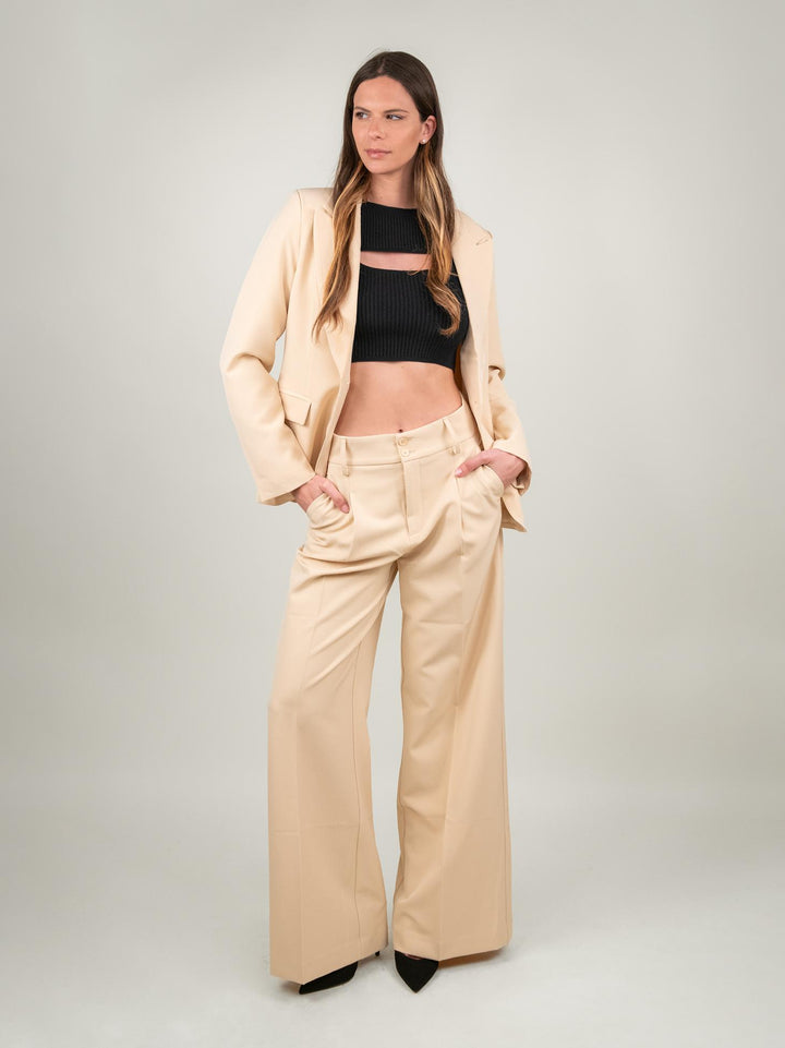 Blazer monopetto beige