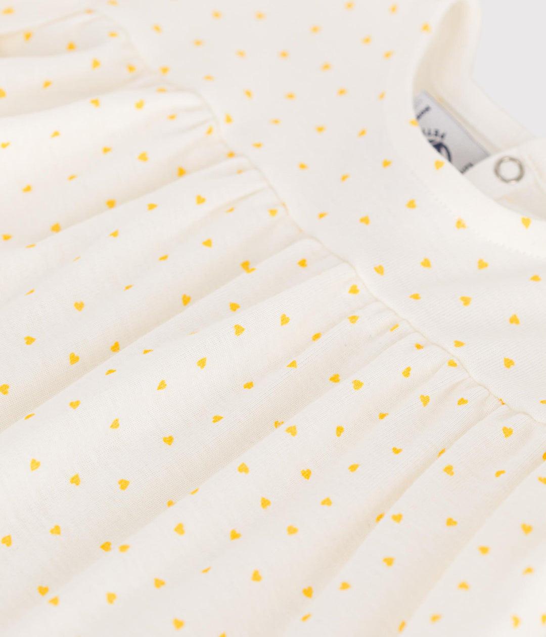 Blusa a maniche corte in cotone con mini cuore stampato BEBè