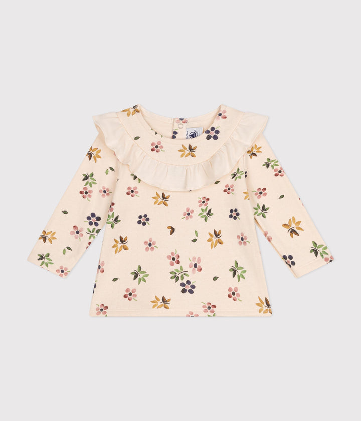 Blusa in tubique a fiori