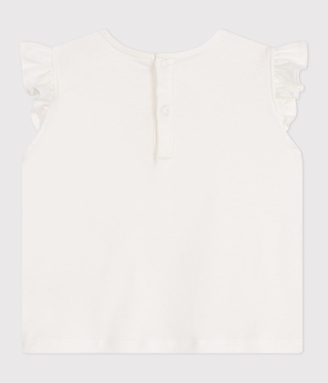 Blusa senza maniche in cotone bianco