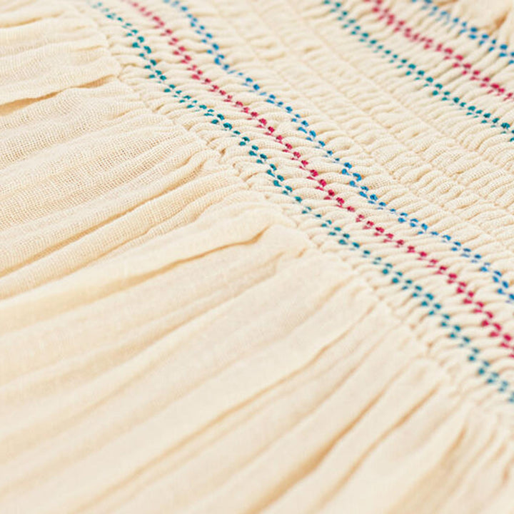 Blusa senza maniche in garza di cotone bambina