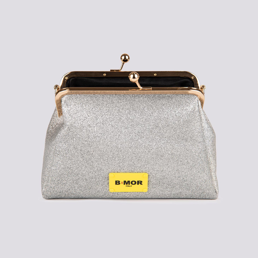 Borsa Clutch Shiny GLITTER Barbie Silver