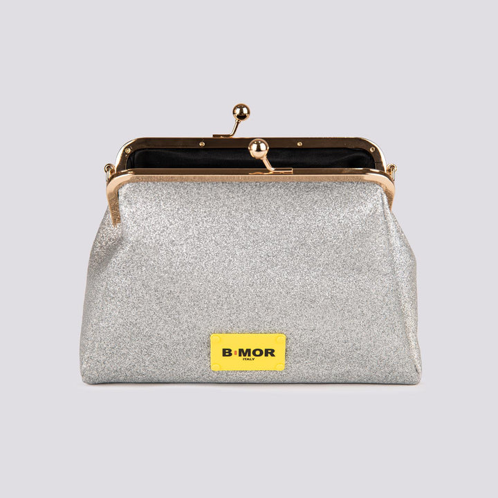 Borsa Clutch Shiny GLITTER Barbie Silver