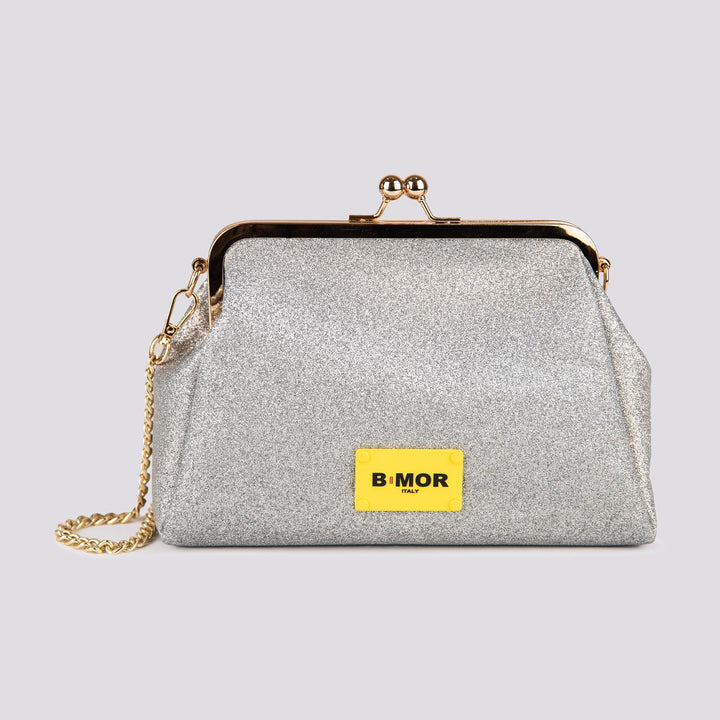 Borsa Clutch Shiny GLITTER Barbie Silver