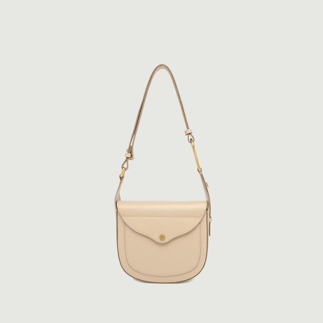 Borsa a spalla Candy in pelle cream