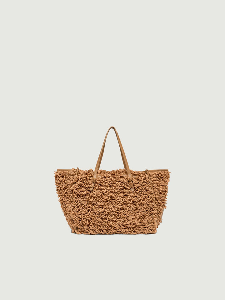 Borsa shopping Marcella color cammello