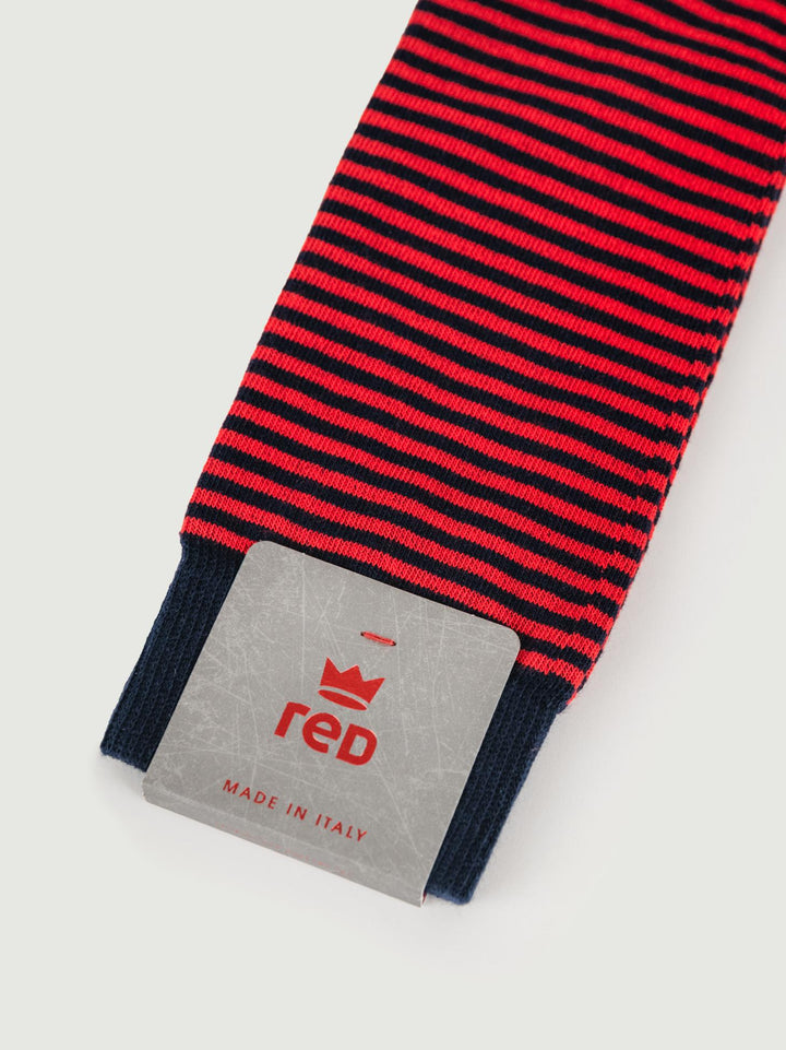 CALZE A RIGHE rosse