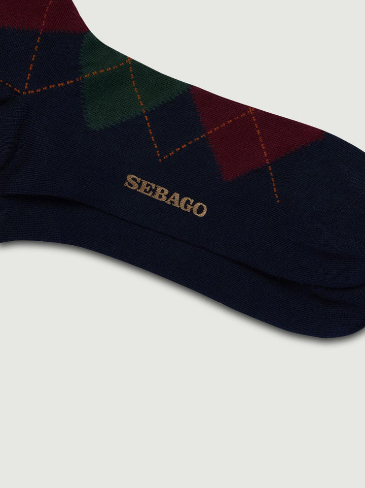CALZE SABATTUS ROMBOL BLU E ROSSO