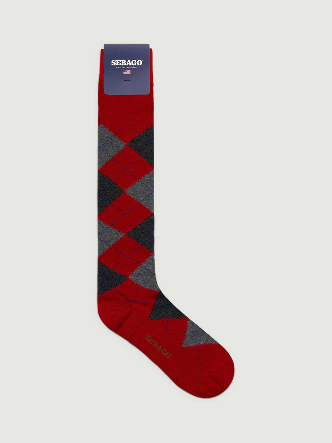 CALZE SABATTUS ROMBOL ROSSO E GRIGIO