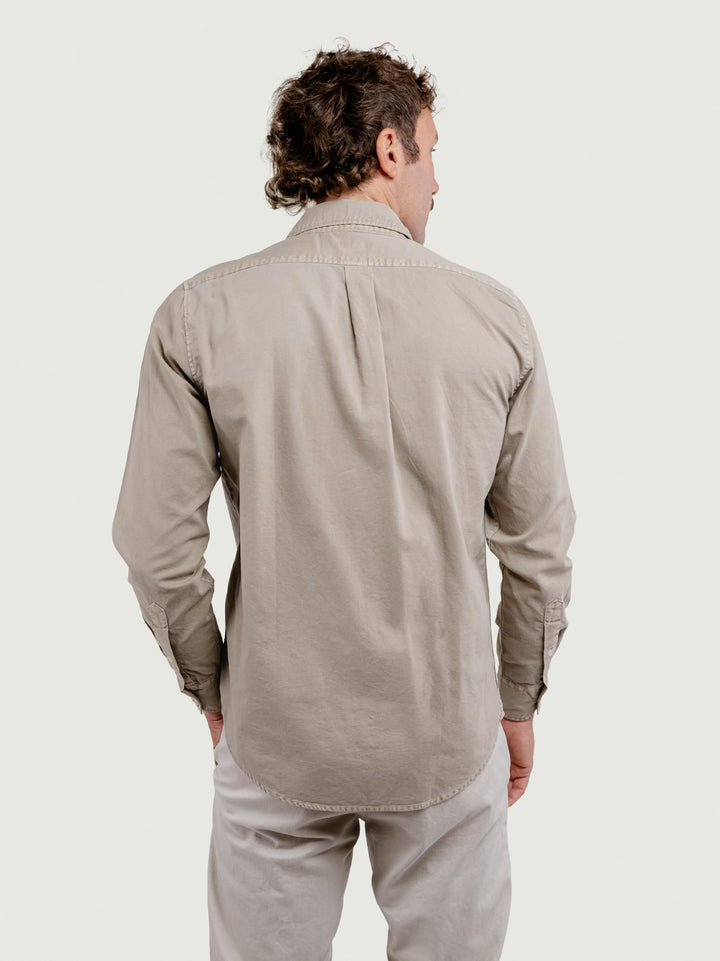 CAMICIA ADAM IN TELA DI COTONE SABBIA