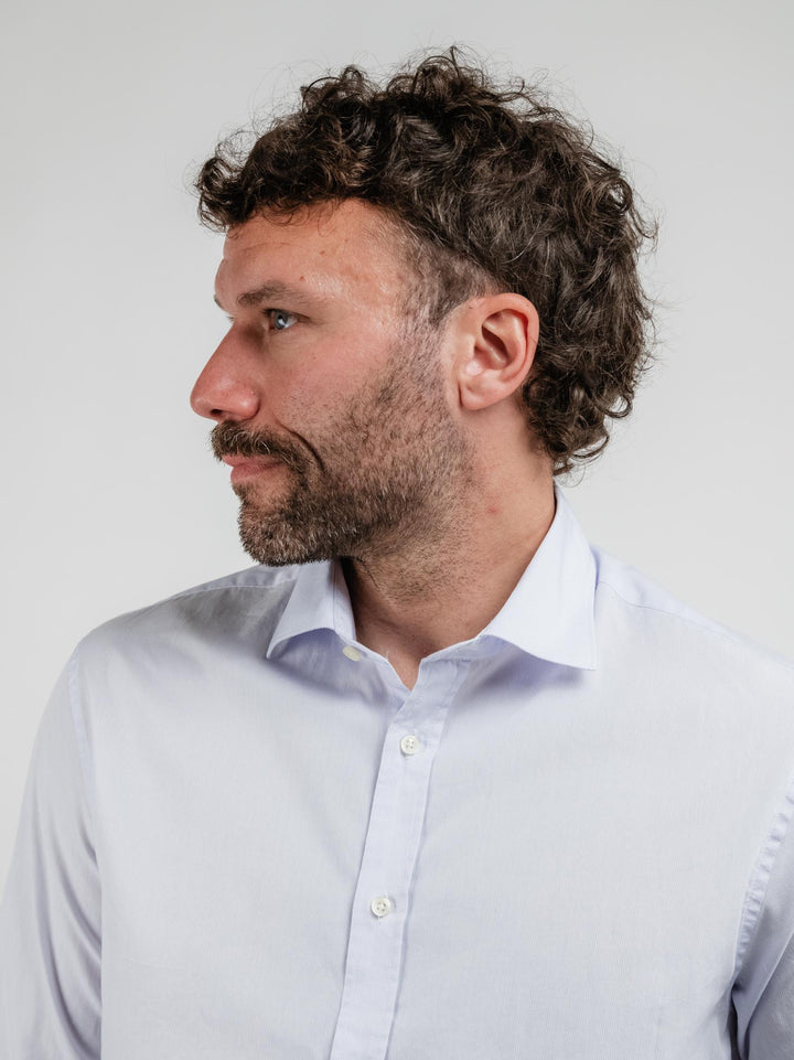 CAMICIA BOB a righine azzurre