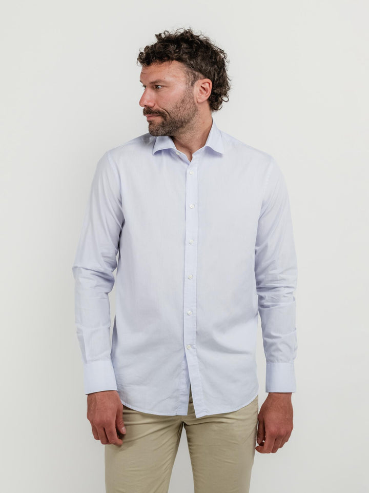 CAMICIA BOB a righine azzurre