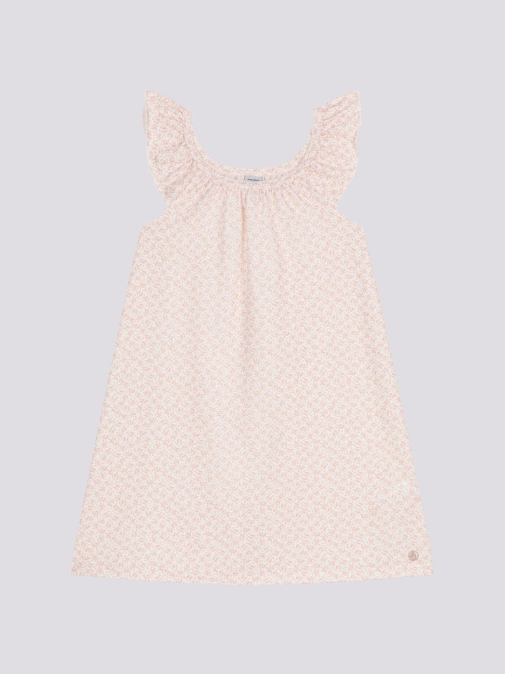 CAMICIA DA NOTTE IN COTONE CON MOTIVO A FIORI BAMBINA