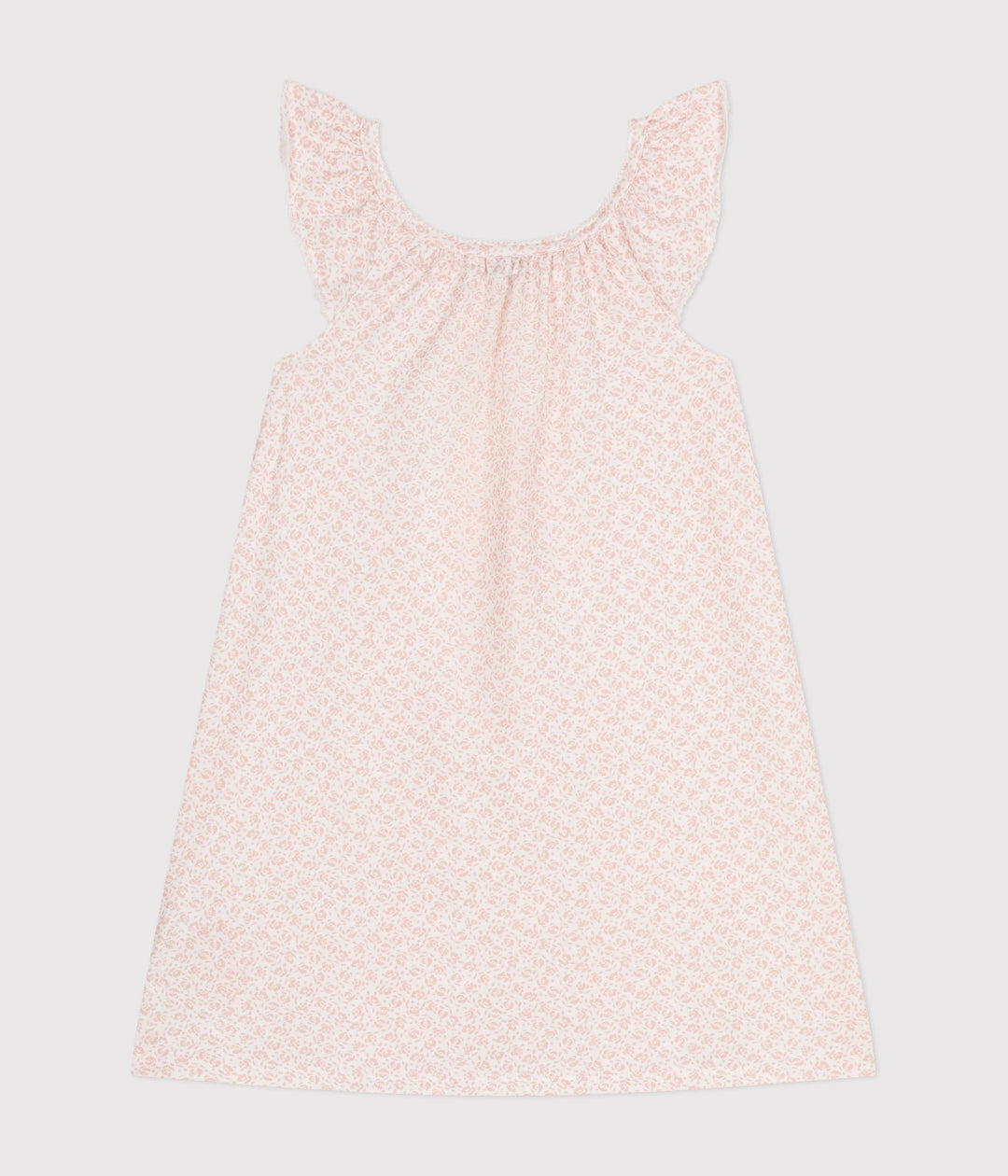 CAMICIA DA NOTTE IN COTONE CON MOTIVO A FIORI BAMBINA