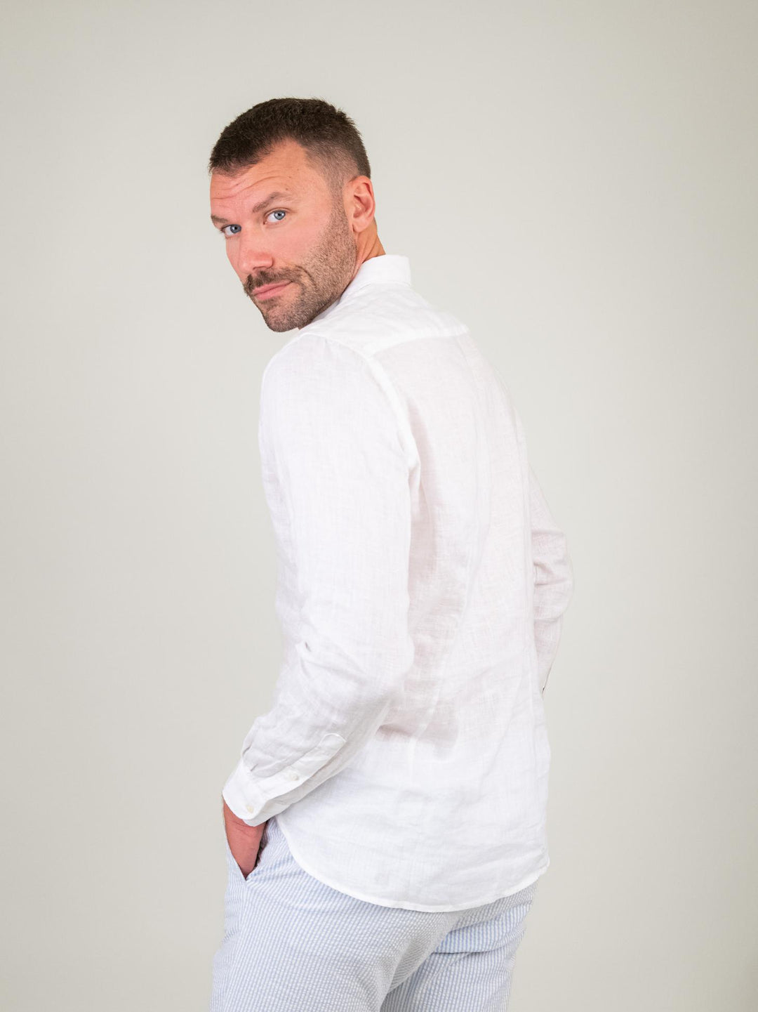 CAMICIA DI LINO BIANCA
