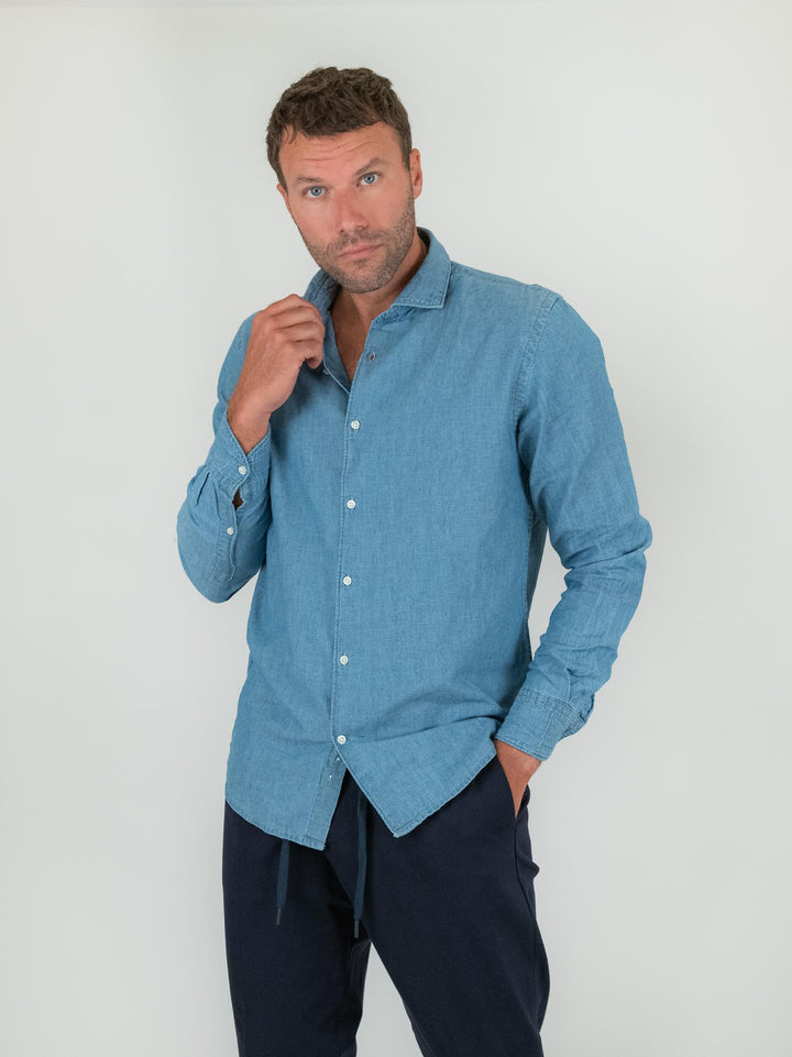 CAMICIA IN CHAMBRAY DENIM