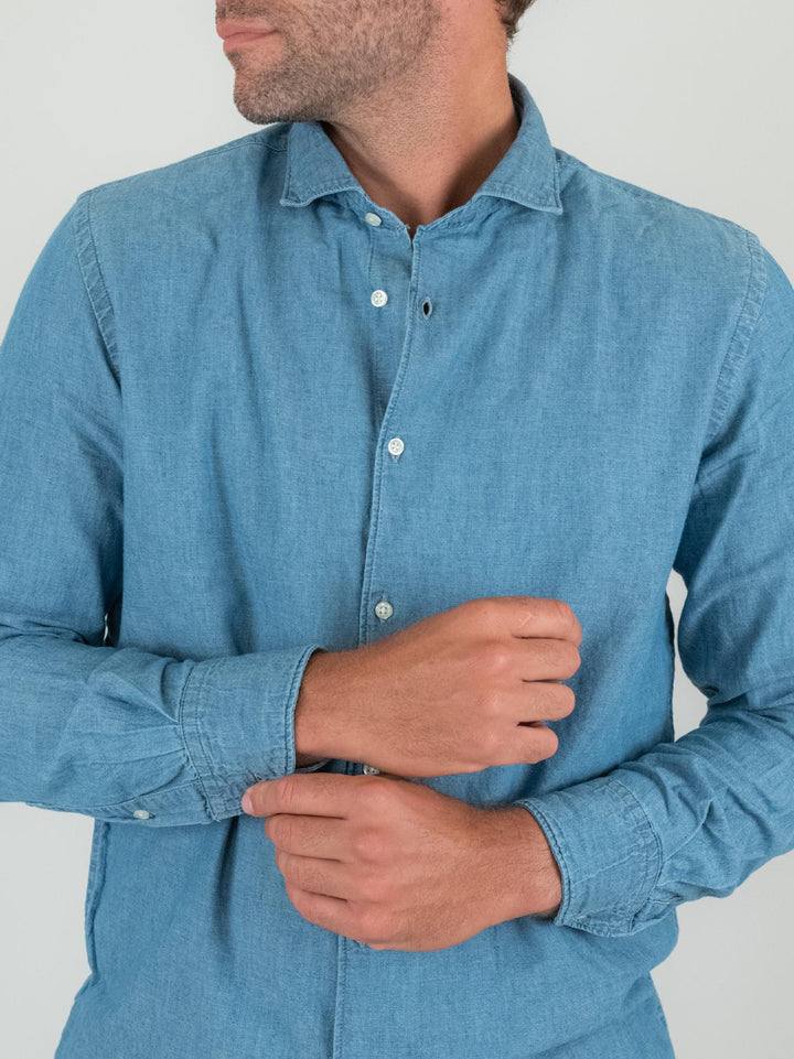 CAMICIA IN CHAMBRAY DENIM