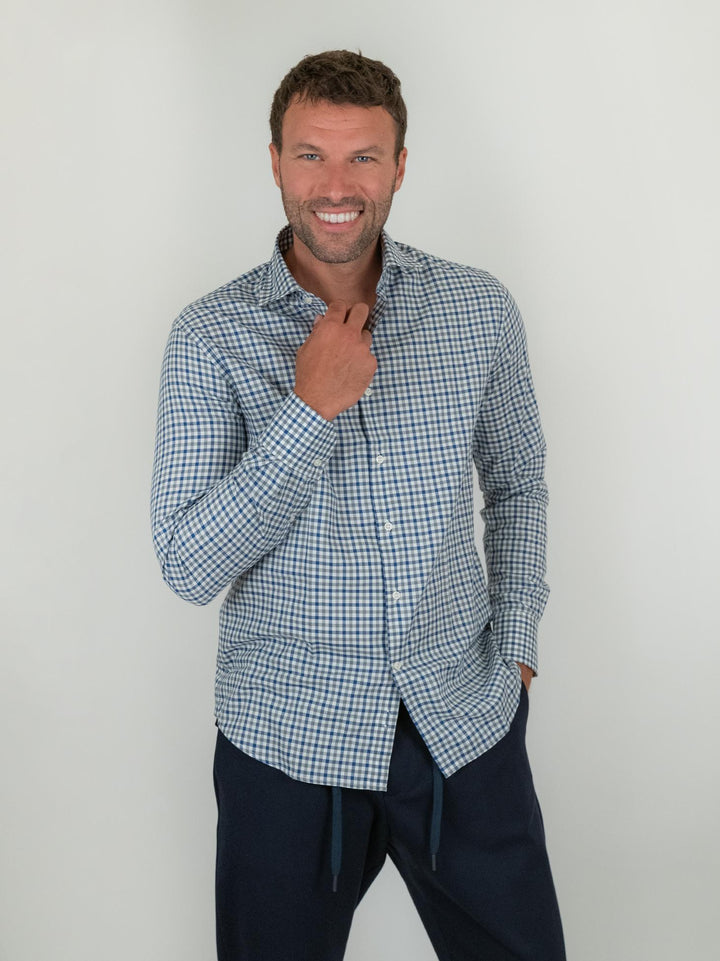 CAMICIA IN COTONE A QUADRETTI
